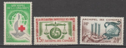 COMORES - 1963 - YVERT 26/28 ** MNH  - COTE = 32 EUR. - Ungebraucht