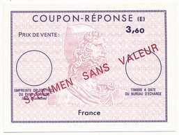 2 Coupons-Réponse Et Coupon-Réponse International Surchargés "Spécimen Sans Valeur" - Antwortscheine