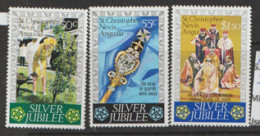 St Christopher Nevis And Anguilla    1977  SG 367-9   Silver Jubilee  Unmounted Mint - St.Cristopher-Nevis & Anguilla (...-1980)