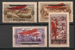 GRAND LIBAN - 1927 - Poste Aérienne PA N°YT. 21 à 24 - Série Complète - Neuf Luxe ** / MNH / Postfrisch - Aéreo