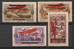 GRAND LIBAN - 1927 - Poste Aérienne PA N°YT. 21 à 24 - Série Complète - Neuf Luxe ** / MNH / Postfrisch - Luftpost