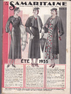 PARIS A LA SAMARITAINE CATALOGUE ETE 1935 AVEC FEUILLE COMPLEMENTAIRE D ECHANTILLONS DE TISSUS ET BON DE COMMANDE - Moda