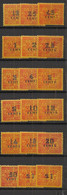 INDOCHINE - 1931-41 - Taxe TT N°YT. 57 à 74 - Série Complète - Neuf Luxe ** / MNH / Postfrisch - Postage Due