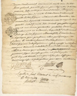 (C11) CACHETS GENERALITE POITIERS SUR DOCUMENT SAINT MAIXENT 1748 ? - Cachets Généralité