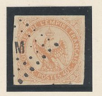 SAINT PIERRE ET MIQUELON -N°5 -COLONIES GÉNÉRALES 40c-VERMILLON Obl LOSANGE S P M (décalé) - Used Stamps