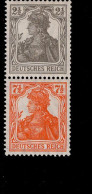 Deutsches Reich S 11 Germania MLH Mint Falz * - Libretti & Se-tenant