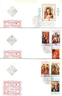 1991 Art  El Greco - SPAIN Painter   6v.+S/S -  3 FDC   Bulgarie / Bulgaria - FDC