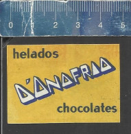 HELADOS D'ONOFRIO CHOCOLATES - OLD VINTAGE MATCHBOX LABEL PERU - Boites D'allumettes - Etiquettes