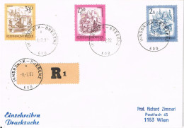 53950. Carta Certificada INNSBRUCK - BREGENZ (Austria) 1982. Con Resguardo - Covers & Documents