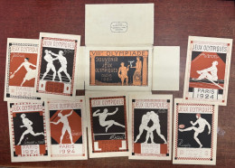 France - Souvenir Des Jeux Olympiques De Paris 1924 - Complet - Entiers Postaux - Colecciones & Series: PAP