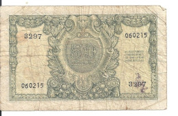 ITALIE 50 LIRE 1951 VG+ P 91 - 50 Liras