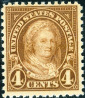 STATI UNITI D’AMERICA, UNITES STATES, MARTHA WASHINGTON, 1923, FRANCOBOLLI (MNH**) Mi:US 265A, Scott:US 556, Yt:US 231A - Nuovi