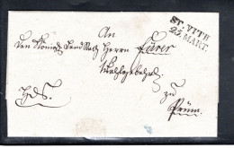 1818 ," ST. VITH -25 MART "tres Claire, Lettre Avec Contents , Trais Ancien Pour St. Vith , Tres Rare !Superbe !  # 1490 - OC55/105 Eupen & Malmédy