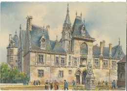 CPSM -  Illustrée Signée Barre-Dayez (Barday) - Bourges Le Palais Jacques Coeur - Barday