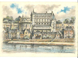 CPSM -  Illustrée Signée Barre-Dayez (Barday) - Amboise Le Château - Barday