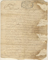 (C11) CACHETS GENERALITE POITIERS SUR DOCUMENT SAINT MAIXENT 1715 - Cachets Généralité
