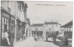 MONTS SUR GUESNES    Place De La Halle   (repro) - Monts Sur Guesnes