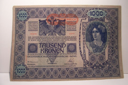 AUTRICHE - BILLET De BANQUE -  1000  TAUSEND  KRONEN - OSTERREICH - Oesterreich