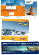 3 Mini Timetabels Honoraire Malev Welcome Air - Europe