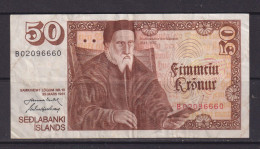 ICELAND - 1961 50 Kronur Circulated Banknote - Islande