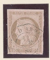 COCHINCHINE -N°18- COLONIES GÉNÉRALES  10c BRUN / ROSE -Obl -CàD -(CORR D'ARMÉE) NON LOCALISÉ DU 12 JUIN 80 - Used Stamps