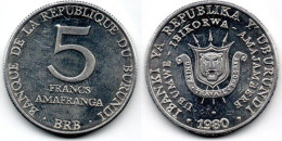 MA 30874 / Burundi 5 Francs 1980 SPL - Burundi