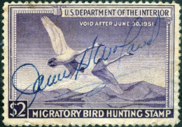 STATI UNITI D’AMERICA, UNITES STATES, TASSE, FAUNA, UCCELLI; BIRDS, 1950, USATI Scott:US RW17 (10,50) - Used Stamps