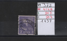 PRIX FIXE Obl 372 YT 414A MIC 807 SCO 803 GIB Thomas Jefferson 1938 Etats Unis 58A/02 - Gebraucht