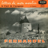 LES LETTRES DE MON MOULIN D'ALPHONSE DAUDET LE CURE DE CUCUGNAN DISQUE DECCA VINYLE & POCHETTE BON USAGE REF-LEX-94-94A - Niños