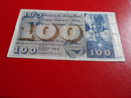 Billet 100 Francs 1961 Gauchet - Svizzera
