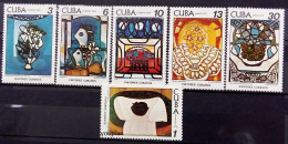 Cuba 1978, Paintings Of Amelia Pelaez, MNH Stamps Set - Unused Stamps