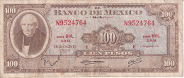 BILLETE DE MEXICO DE 100 PESOS DEL AÑO 1973 DIFERENTES FIRMAS (BANKNOTE) - Mexico