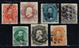 Brésil - 1866 - Y&T N° 23 A à 29 A Oblitérés. Valeur Catalogue Y&T 2005 : 84,50 € - Used Stamps