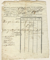 (C11) ACQUIT DE PAIEMENT POUR 10 QUINTAUX DE HOUBLON - BUREAU DES FERMES DU ROI A SEPTEME 1792 - Facturas