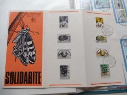 Belgique Belgie  Feuillet 1610/1613 Explicatif 1971 Oblitérations  Brussel Francais   / Eerste Dag - Dépliants De La Poste