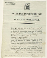 (C11) LICENCE DE DISTILLATEUR - AURIOL - 1808 - Fatture