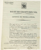 (C11) LICENCE DE DISTILLATEUR - AURIOL - 1808 - Invoices