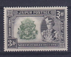 India - Jaipur: 1948   Silver Jubilee Of Maharaja's Accession To The Throne  SG77    3a     MH - Jaipur