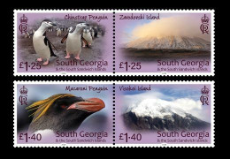 SOUTH GEORGIA & SSI 2024 FAUNA Animals. Island Series IV PENGUINS - Fine Set MNH - South Georgia