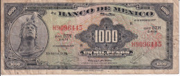 BILLETE DE MEXICO DE 1000 PESOS DEL 18 DE FEBRERO DE 1977 DIFERENTES FIRMAS (BANKNOTE) - México