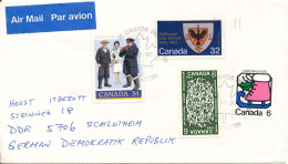 Canada Cover Sent Air Mail To Germany 17-5-1989 Topic Stamps - Storia Postale