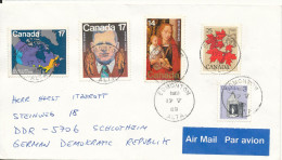 Canada Cover Sent Air Mail To Germany 17-5-1989 Topic Stamps - Storia Postale