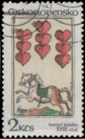 TCHECOSLOVAQUIE - Cartes à Jouer Anciennes : 9 De Cœur (XVIIIe Siècle) - Used Stamps