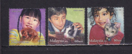 MALAYSIA-2011-CHILDREN -PETS-CAT -RABBIT - Malaysia (1964-...)