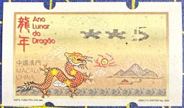 2024 LUNAR NEW YEAR OF THE DRAGON NAGLER MACHINE ATM LABEL 0.5PATACA - Distribuidores