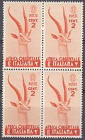 AFRICA ORIENTALE ITALIANA - 1938 - Quartina Nuova MNH Di Yvert 1. - Africa Oriental Italiana