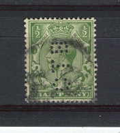 GRANDE-BRETAGNE - Y&T N° 139° - Perfin - Perforé - George V - Perfins