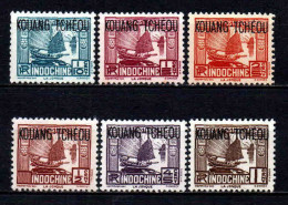 Kouang Tcheou  - 1923 - Tb Indochine Surch     -  N° 97 à 102 - Neufs * - MLH - Nuevos