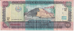 BILLETE DE EL SALVADOR DE 100 COLONES DEL AÑO 1996 DE CRISTOBAL COLON  (BANKNOTE) - Salvador