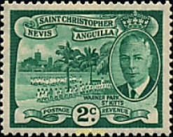 236561 MNH SAN CRISTOBAL-NEVIS-ANGUILLA 1952 MOTIVOS VARIOS. REY JORGE VI - St.Cristopher-Nevis & Anguilla (...-1980)